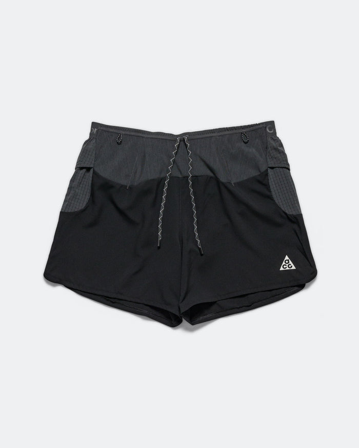 Mens ACG Dri-FIT Second Sunrise 5in Brief-Lined Running Shorts - Black/Anthracite-Summit White