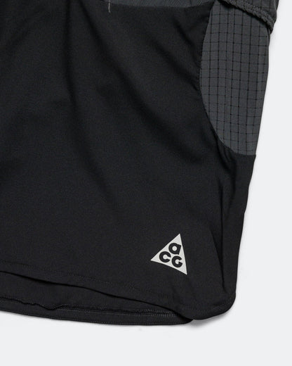 Mens ACG Dri-FIT Second Sunrise 5in Brief-Lined Running Shorts - Black/Anthracite-Summit White