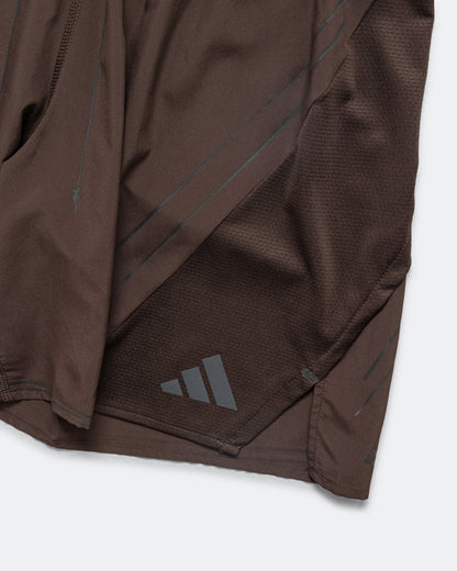 Mens Adi365 Running Shorts 7in x SFTM - Aurora Coffee