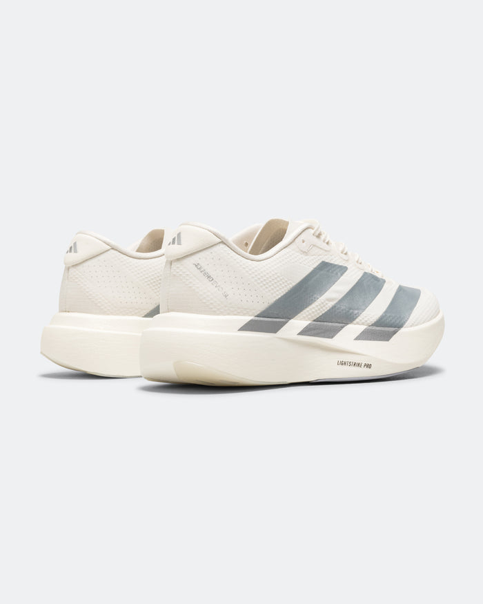 Mens Adizero Evo SL Woven - Core White/Core White-Halo Silver