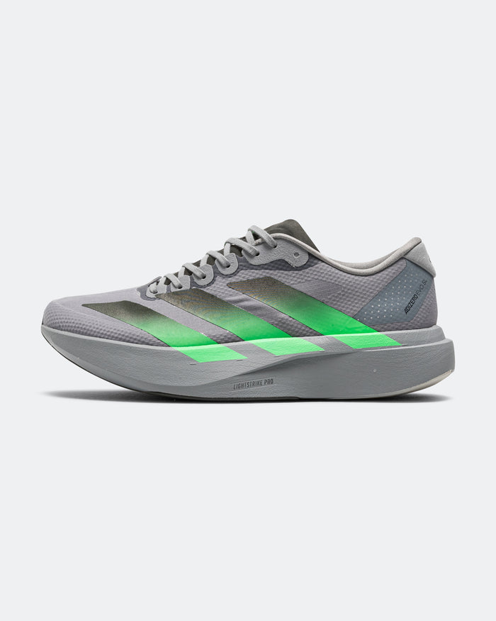 Mens Adizero Evo SL Woven - Grey/Screaming Green-Carbon