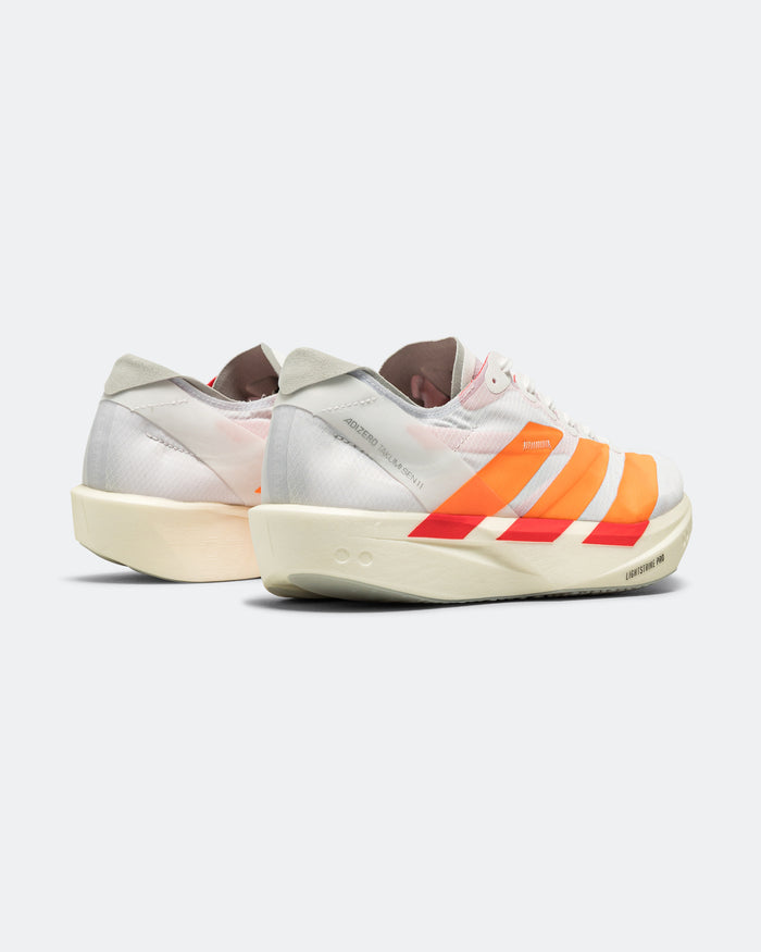 Mens Adizero Takumi Sen 11 - Footwear White/Lucid Orange-Lucid Red
