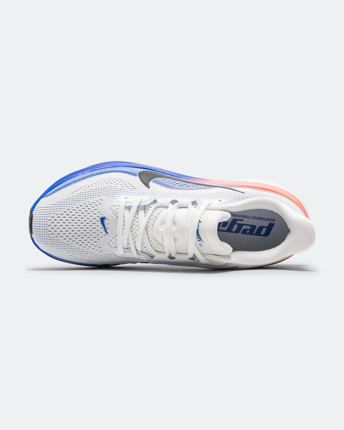 Mens Air Zoom Pegasus 42 - White/Black-Racer Blue-Atomic Pink