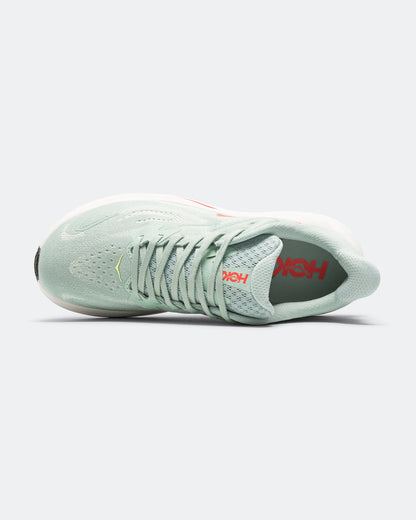 Mens Clifton 10 - Sage/Neon Flame