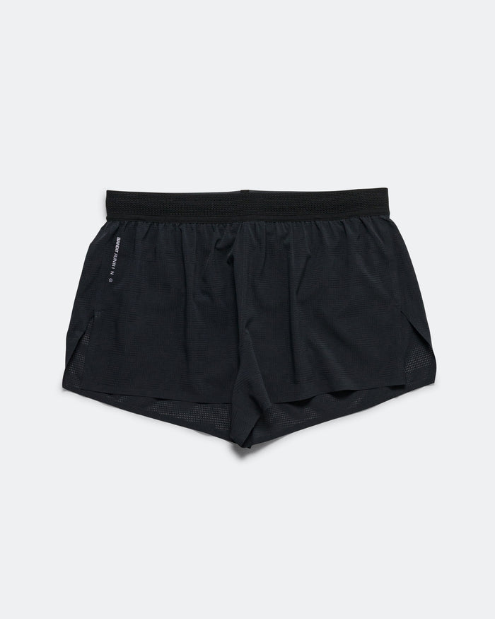 Mens CoolGrid 3in Split Short - Black