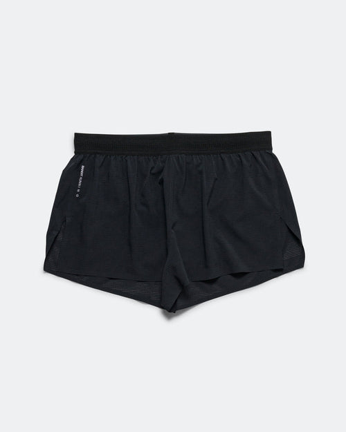 Mens CoolGrid 3in Split Short - Black