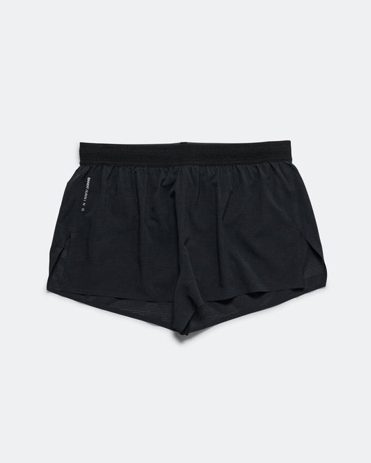 Mens CoolGrid 3in Split Short - Black