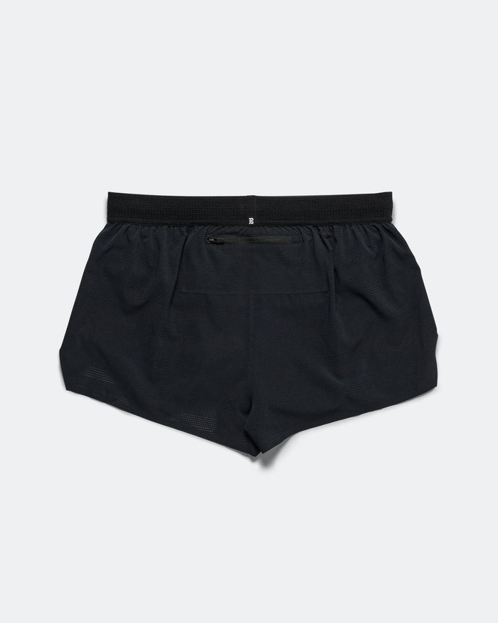 Mens CoolGrid 3in Split Short - Black