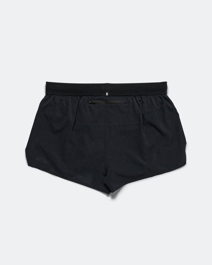 Mens CoolGrid 3in Split Short - Black