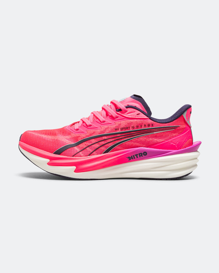 Mens Deviate NITRO 4 x HYROX - White/Electric Orchid-Pure Pink
