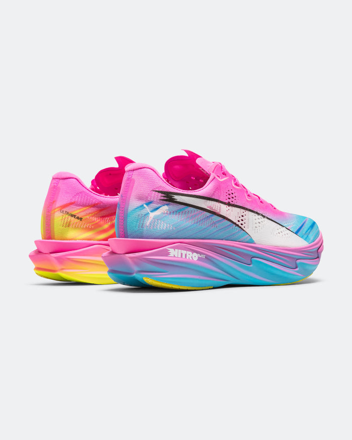 Mens Deviate NITRO Elite 4 Showtime - Poison Pink/Yellow Alert-Bright Aqua