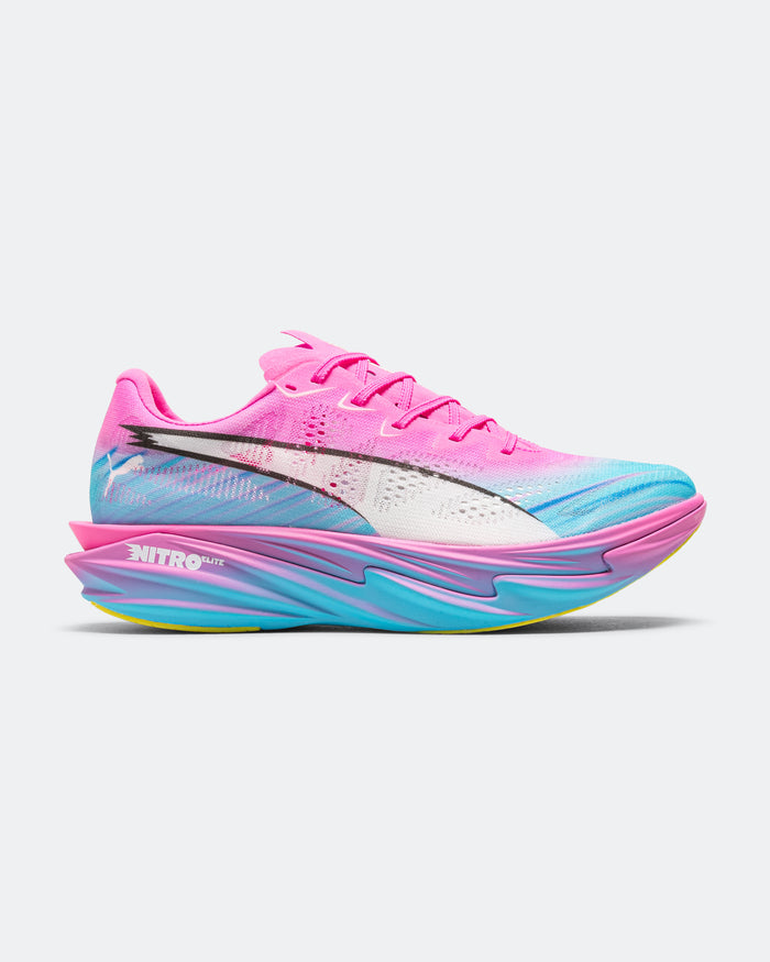 Mens Deviate NITRO Elite 4 Showtime - Poison Pink/Yellow Alert-Bright Aqua