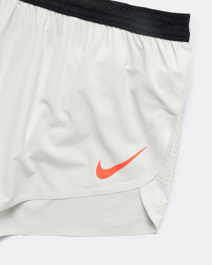 Mens Dri-FIT ADV Aeroswift 2in Brief-Lined Running Short GFX - Summit White