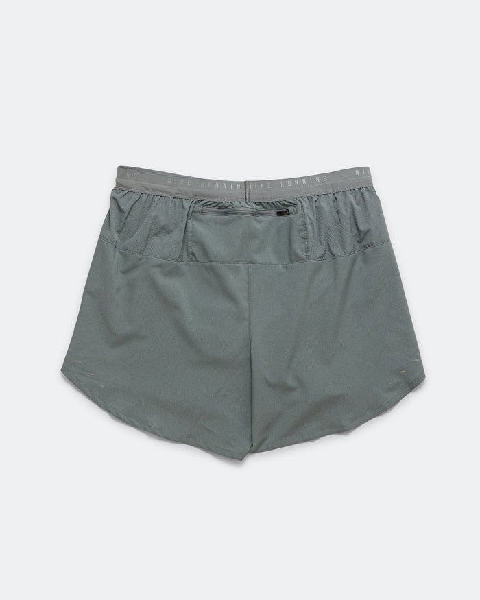 Mens Dri-FIT Stride 5in Brief Lined Running Shorts - Smoke Grey/Reflective Silver