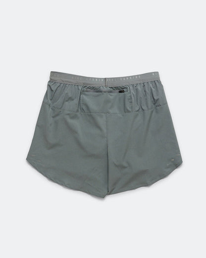 Mens Dri-FIT Stride 5in Brief Lined Running Shorts - Smoke Grey/Reflective Silver
