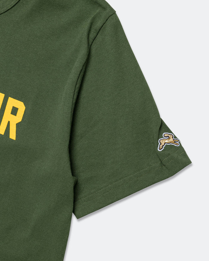 Mens Greyboy Tee - Forest/Yellow