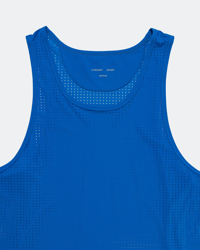Mens Jude Run Tank - Lapis