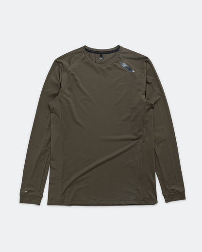 Mens LS Tech T - Dark Green