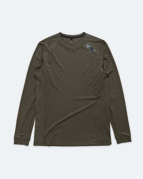 Mens LS Tech T - Dark Green