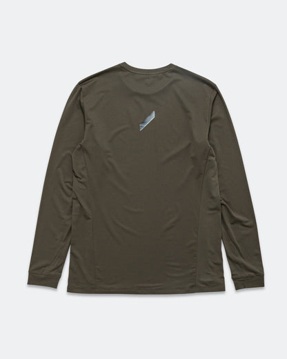 Mens LS Tech T - Dark Green