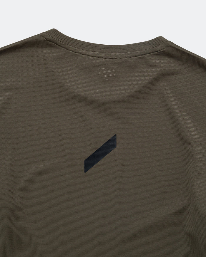 Mens LS Tech T - Dark Green