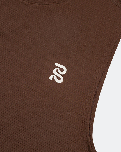 Mens MicroMesh Muscle Tank - Cacao
