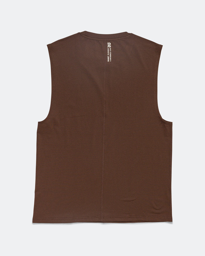 Mens MicroMesh Muscle Tank - Cacao