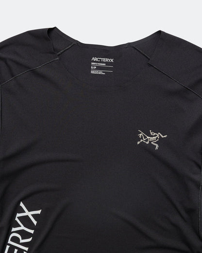 Mens Norvan Downword Logo LS - Black