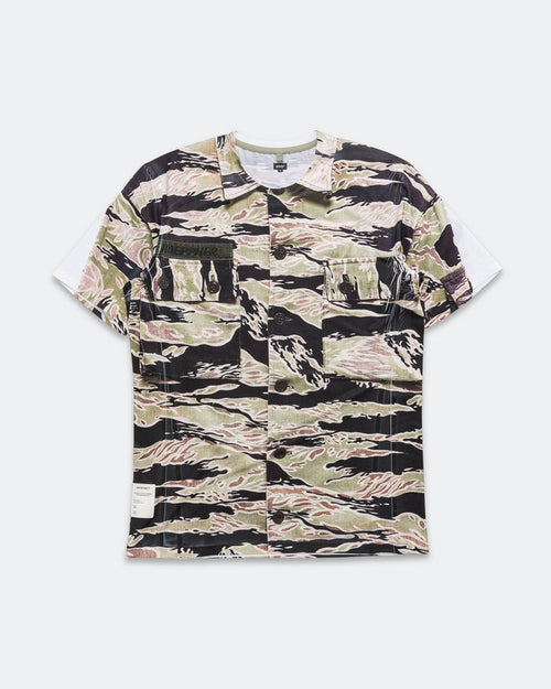 Mens Printed Tech T - Camouflage