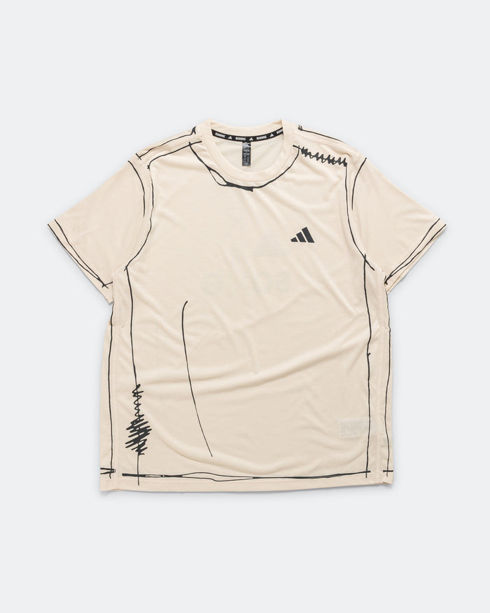 Mens Running Top x SFTM - Halo Ivory