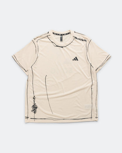 Mens Running Top x SFTM - Halo Ivory