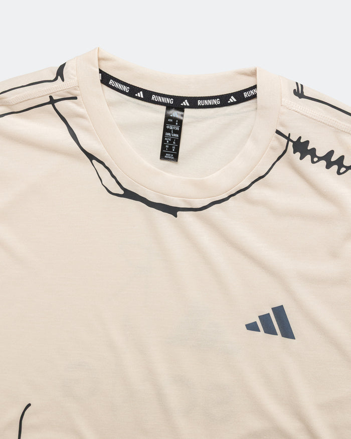 Mens Running Top x SFTM - Halo Ivory