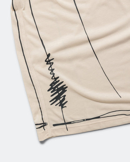 Mens Running Top x SFTM - Halo Ivory