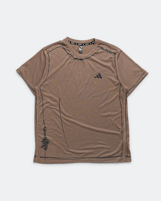 Mens Running Top x SFTM - Trace Brown