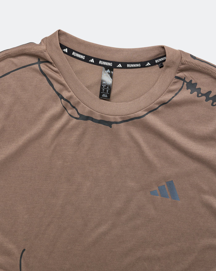Mens Running Top x SFTM - Trace Brown