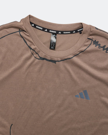 Mens Running Top x SFTM - Trace Brown