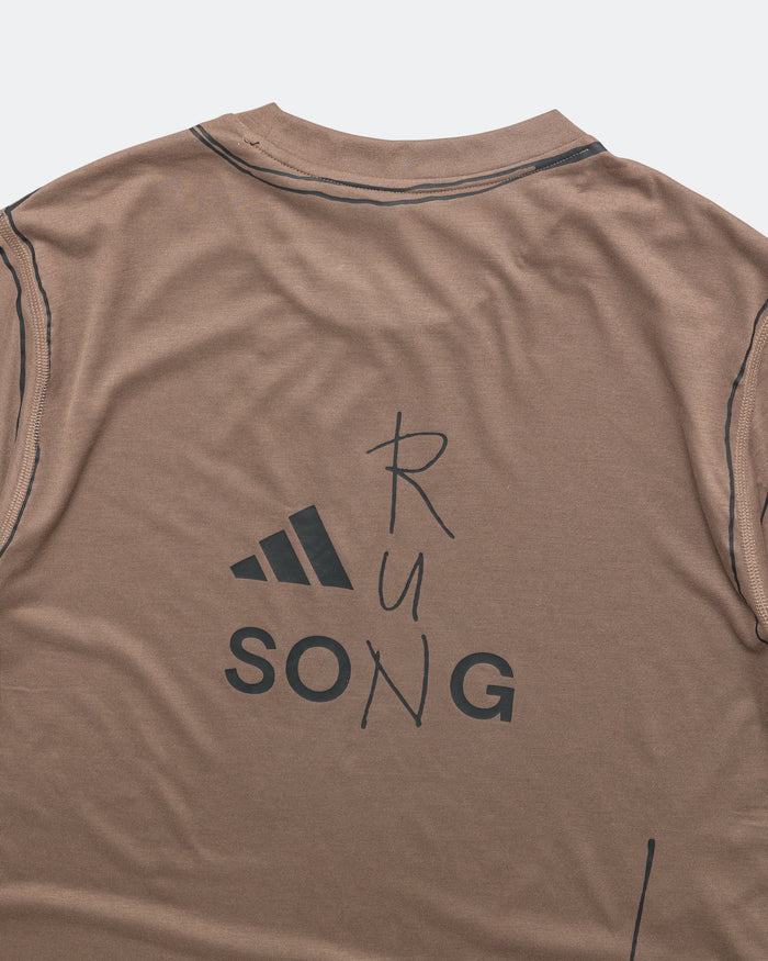 Mens Running Top x SFTM - Trace Brown