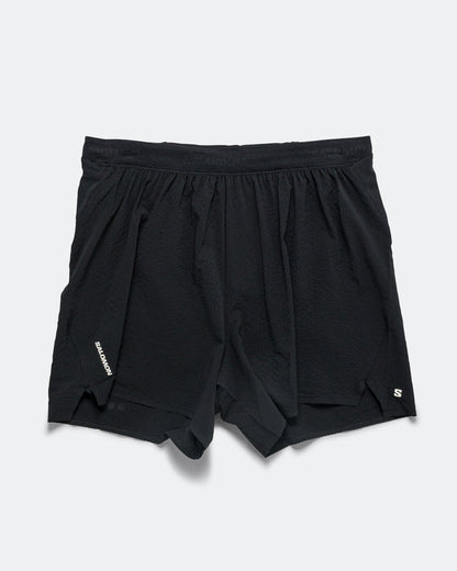Mens Sense Aero Stow 5in Shorts - Deep Black