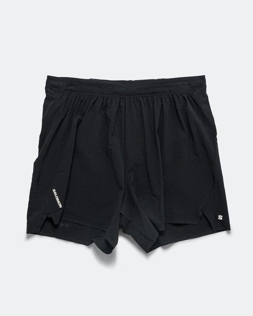 Mens Sense Aero Stow 5in Shorts - Deep Black