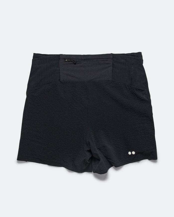 Mens Sense Aero Stow 5in Shorts - Deep Black