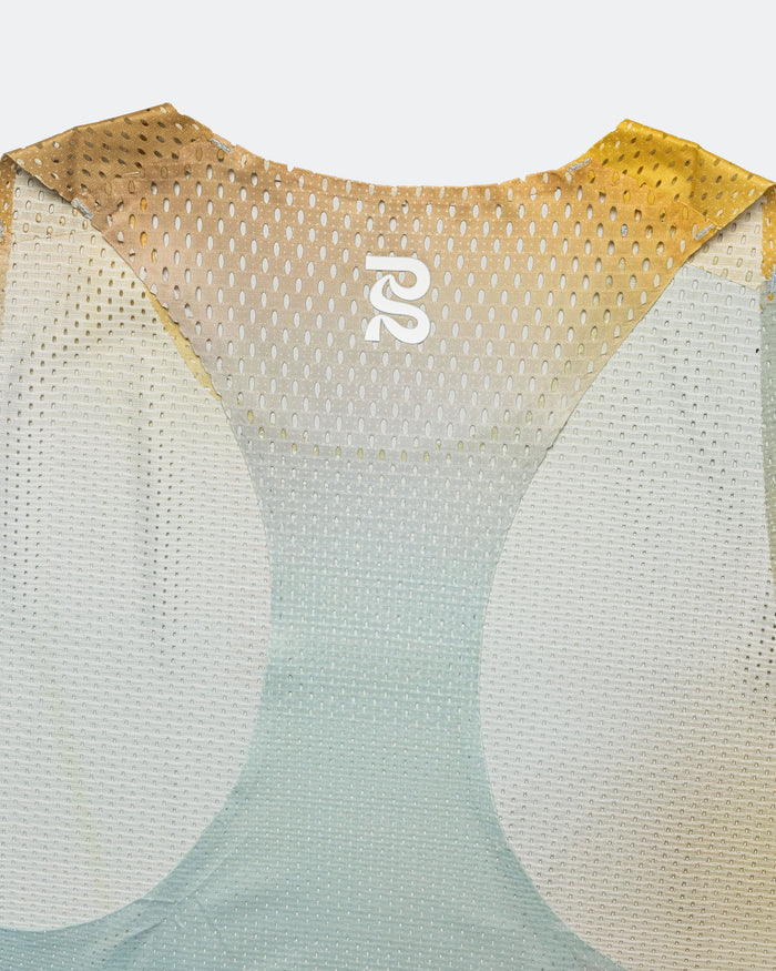 Mens Shredder Race Singlet with Flopack - Lagoon Multi