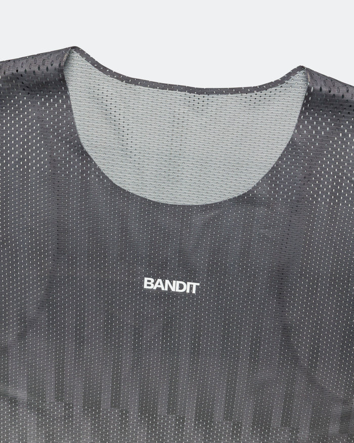 Mens Shredder Shorty Race Singlet - Uneven Gradient - Plaster