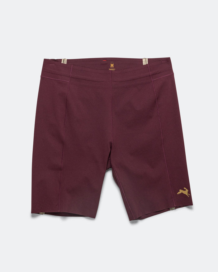 Mens Strata Half Tights - Wine
