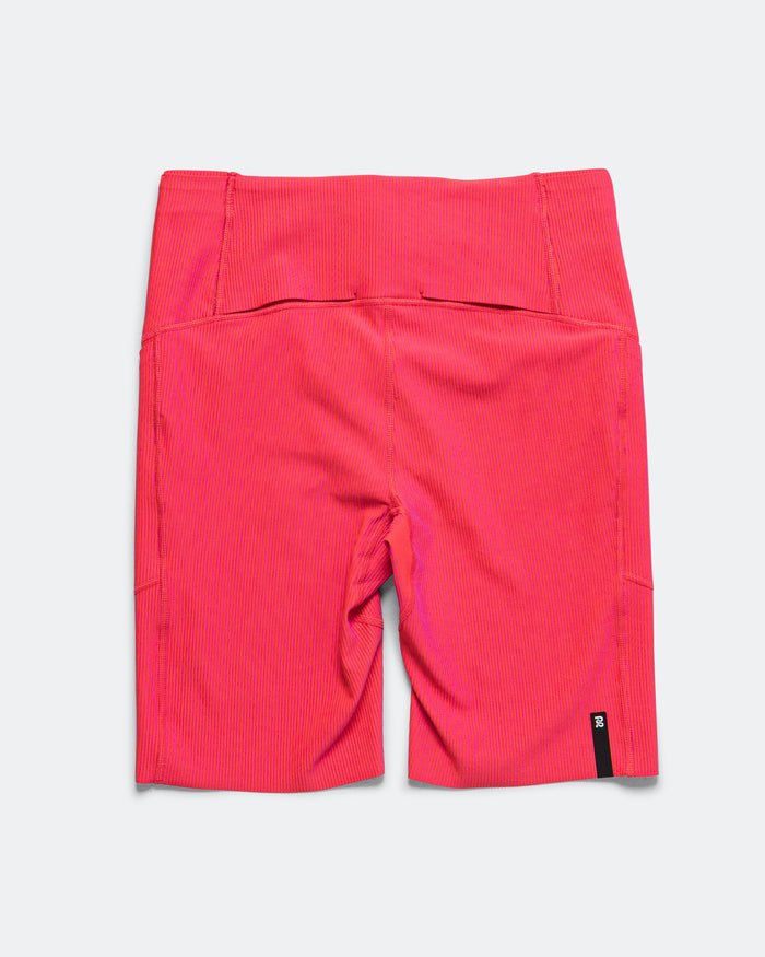 Mens Striped Cadence Half Tights - Poppy/Azalea