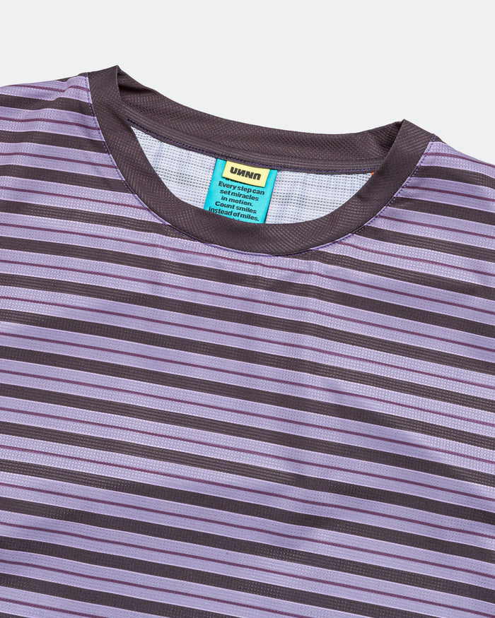 Mens Striped LS - Grape