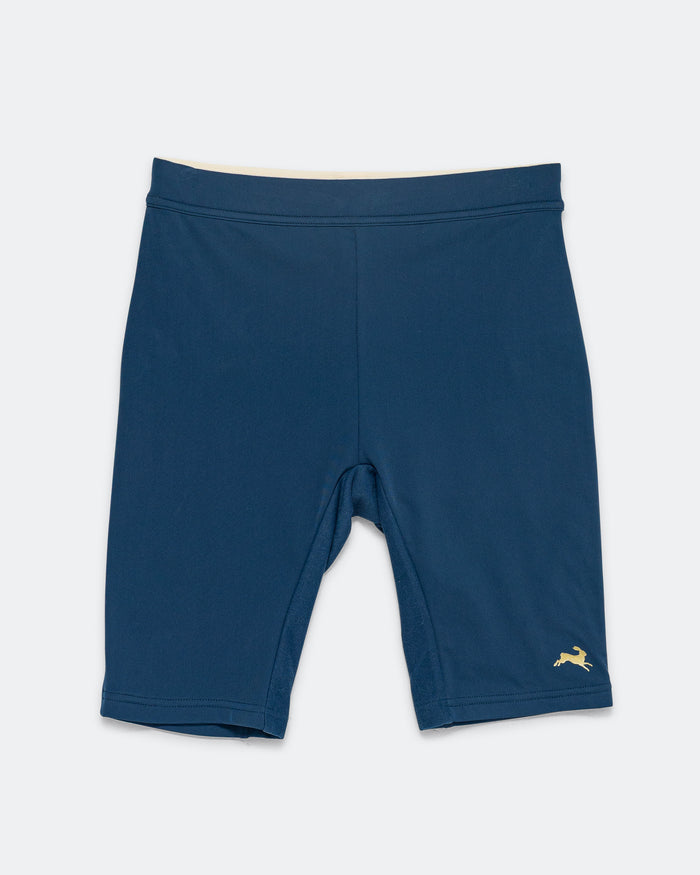 Mens Turnover Half Tights Lined - Indigo