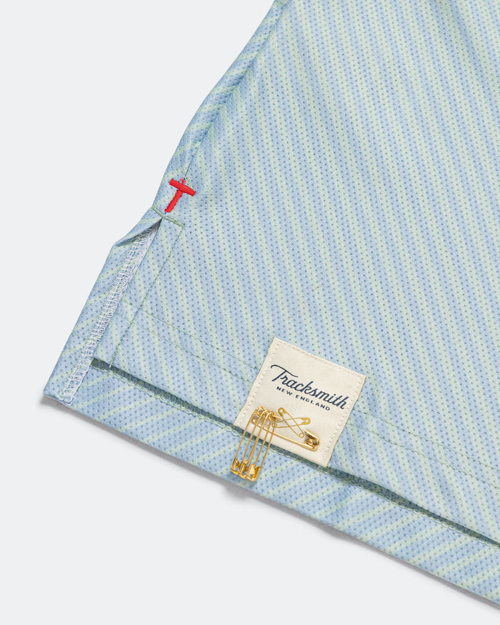 Mens Van Cortlandt Singlet - Jadeiete/Dusty Blue Print