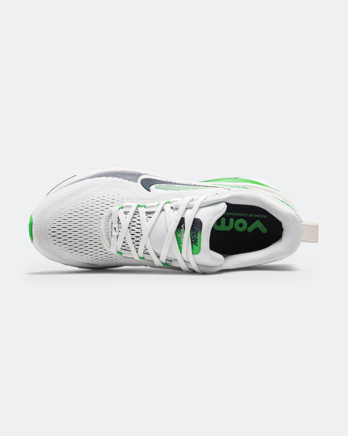 Mens Vomero 18 - White/MIdnight Navy-Green Spark