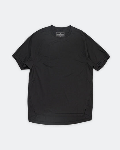 Mens Y-3 Running Short Sleeve Tee - Black