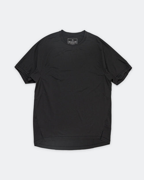 Mens Y-3 Running Short Sleeve Tee - Black